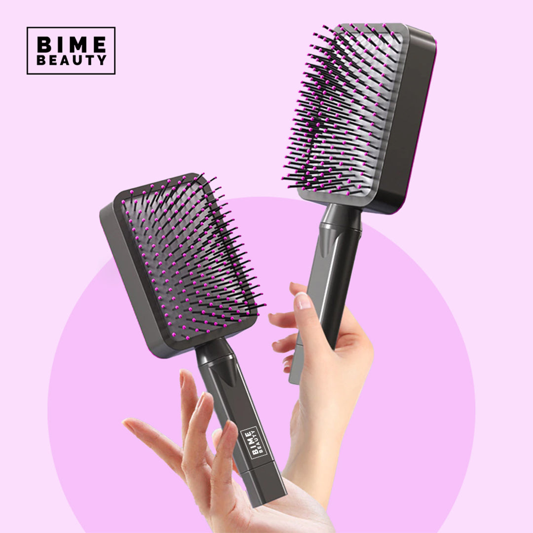 3D Self-cleaning Deluxe Rectangular Hair Brush