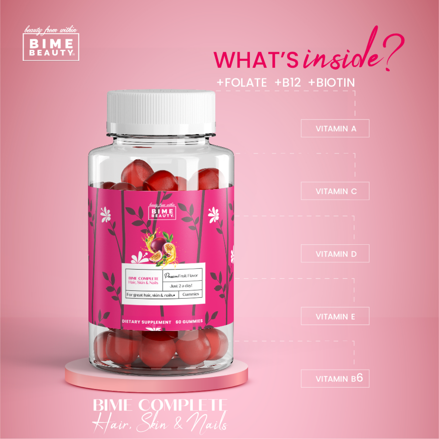 Bime Complete Hair, Skin & Nail Formula