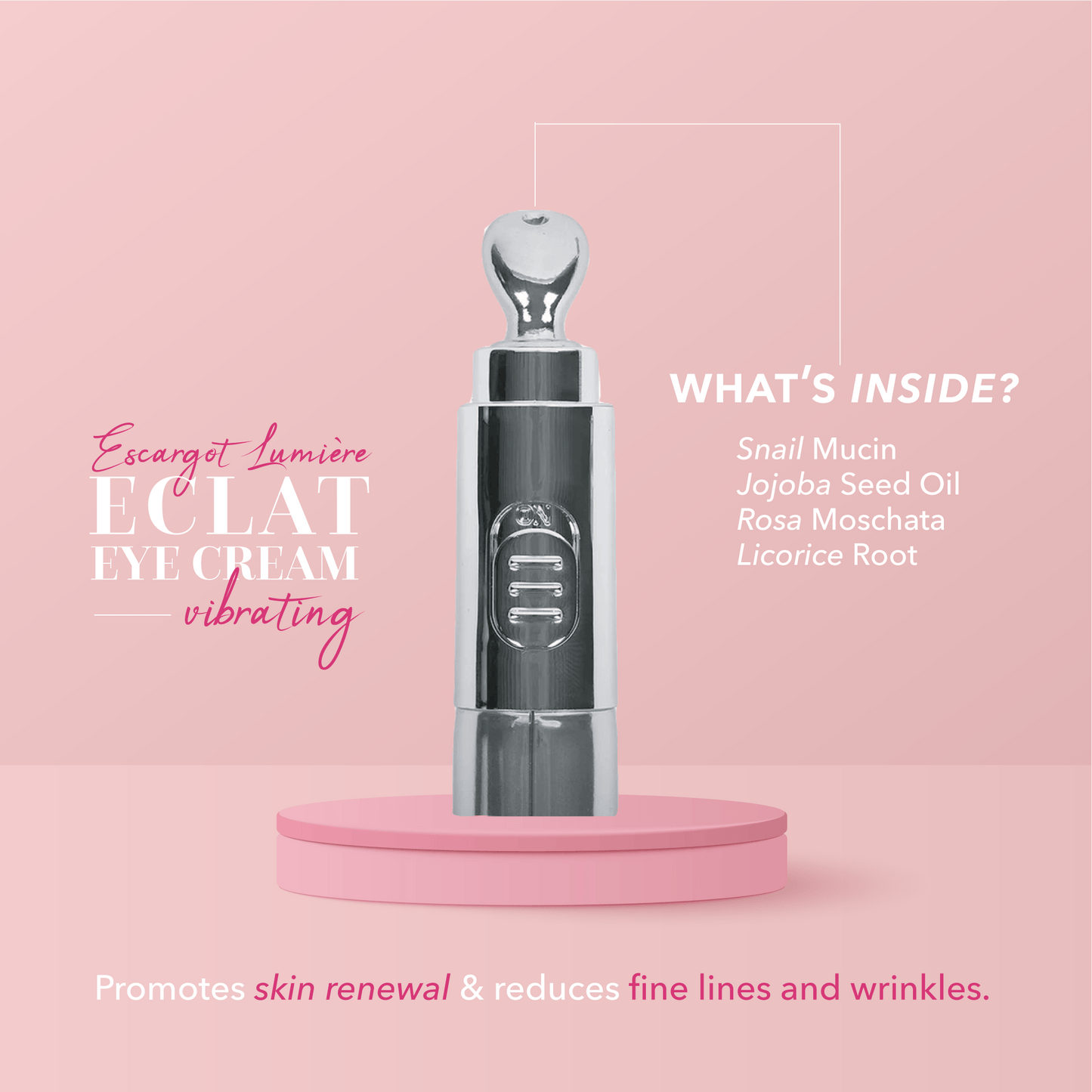 Éclat Escargot Lumière Vibrating Eye Cream