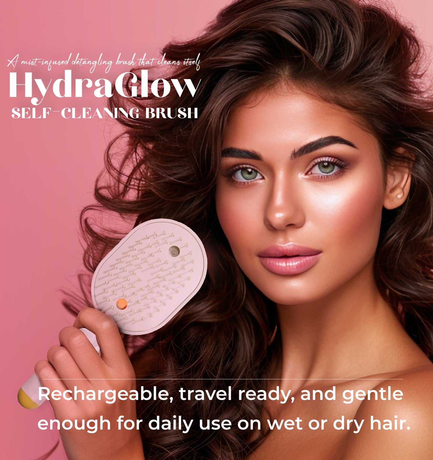 HydraGlow™ Self-Cleaning Brush