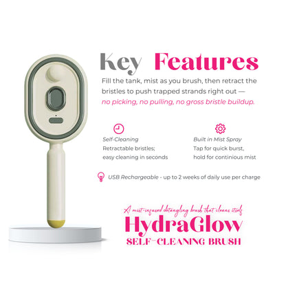 HydraGlow™ Self-Cleaning Brush