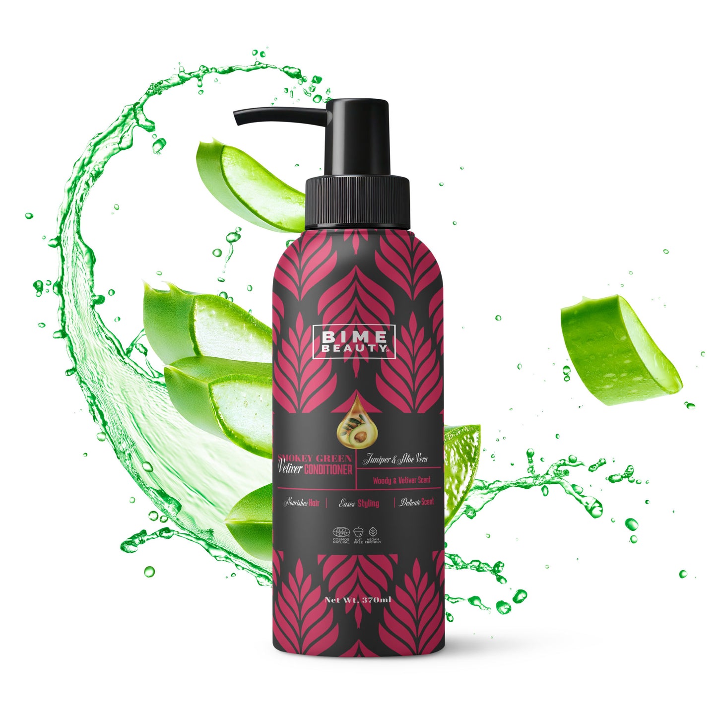 Smoky Green Vetiver Shampoo - Juniper & Aloe Vera